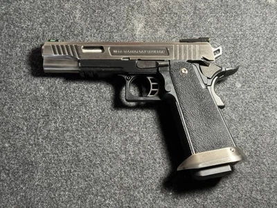 Pistola de Airsoft WE-Tech Hi-Capa 5.1 T-Rex Competition GBB (completamente automática, plateada) Foto 1 de 4