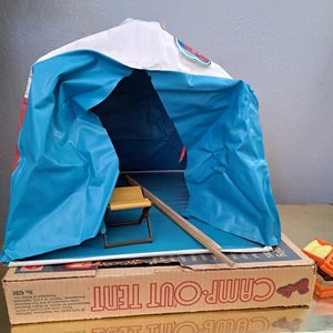 Vintage 1971 Mattel Barbie Doll Toy Camp Out Tent & Original Box #4288 - Bild 1 von 24