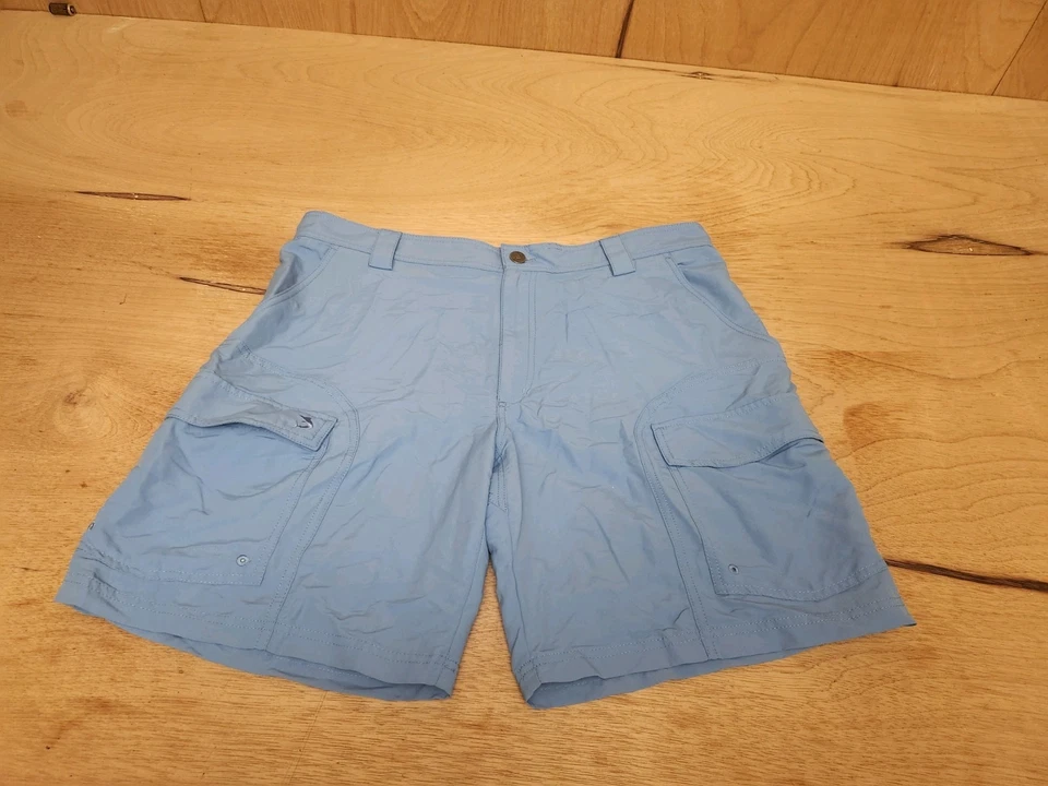 Pantalones Cortos Reel Legends Para Hombre Talla 38x9 Azul Carga Exterior Nylon Pesca Senderismo Foto 1 de 4