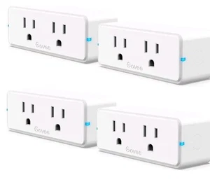 Govee Dual Smart Plug 4 Pack, 15A WiFi Bluetooth Outlet, Work with Alexa and... - Picture 1 of 6
