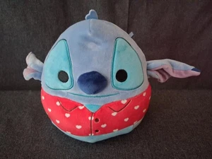 8" Walt Disney's Stitch Red Valentines Day Shirt Squishmallows by Kellytoy Plush - Picture 1 of 7