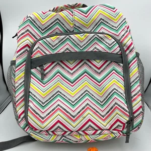 Mochila Thirty-One Chevron Print Escuela Viaje Laptop Mochila de día - Imagen 1 de 15