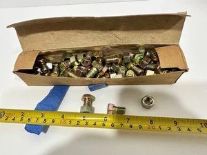 Verschiedene 5/8 gelbe Zink 3/4" lange Schrauben und Muttern Marine 10 Pfund Stahl City - Bild 1 von 4