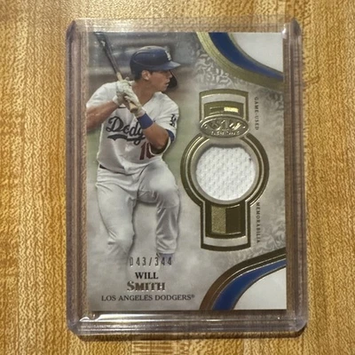 2021 Topps Tier One Will Smith Game-Used Jersey #T1R-WS SP /344 Dodgers - Image 1 of 2