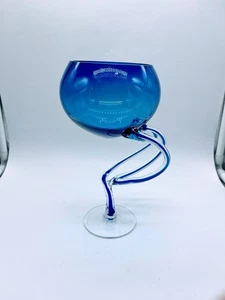 Blaues Jozefina Kunstglas Windlicht - Bild 1 von 3