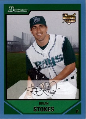 2007 Bowman Draft Blue #BDP37 Brian Stokes /399 - BB - Image 1 of 2