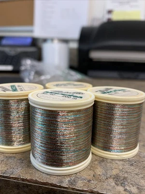 4 Spools MADEIRA Metallic Polyester Embroidery Thread 200M, ASTRO-3 Color  - Image 1 of 4