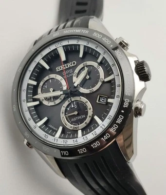 Seiko Astron GPS Solar SBXB015 Men's Watch 8X82-0AC0 10ATM Waterproof Full Set - Image 1 of 4