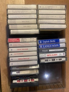 Collection of software cassettes for Commodore PET - UNTESTED. Games & Education - Afbeelding 1 van 6