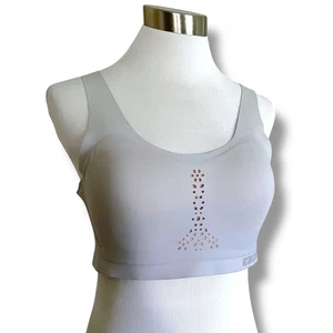 Victorias Secret 34C Sports Bra Gray Wireless Angel Max High Impact Racerback - Picture 1 of 8