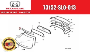 Honda Genuine NSX NA1 NA2 FASTENER FR WINDSHIELD UPPER 73152-SL0-013 OEM JDM - Picture 1 of 10