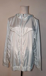 CALI SPORT sz M Windbreaker Jacket zips lightweight mint green women 2463 - Picture 1 of 4