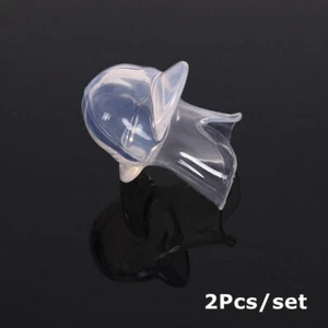 2Pc Clear Silicone Anti Snoring Tongue Device Sleep Apnea Aid Stop Snore Stopper - Picture 1 of 7
