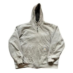 Carhartt workwear fleece sherpa lined full zip hoodie size 2XL - Picture 1 of 7