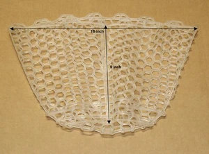 Brodin fly fishing replacement Eco-Clear Dynaflex fish scoop net 10" deep - Picture 1 of 2