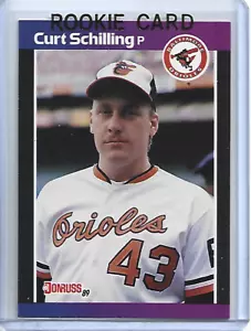 Carta Curt Schilling-Baltimore Orioles-1989 Donruss Baseball Rookie #635 - Foto 1 di 2