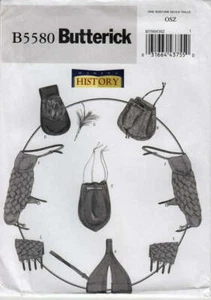 Sewing Pattern Butterick Making History 5580 Costume Sword Holder Bracer Bags - Picture 1 of 3