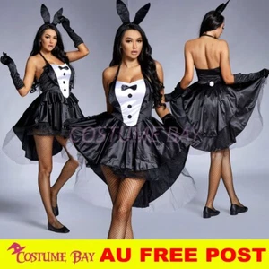 Tuxedo Playboy Easter Bunny Rabbit Fancy Dress Hens Night Halloween Tutu Costume - Picture 1 of 12