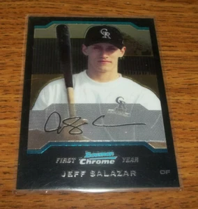 2004 Bowman Chrome First Year Jeff Salazar #204 Rookie - Picture 1 of 2