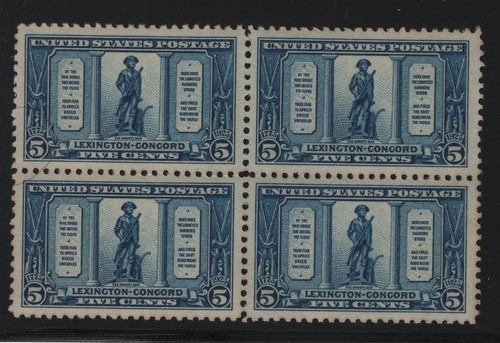 619 block of 4 XF mint never hinged OG with nice color cv $ 110 ! see ...