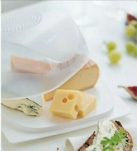 TUPPERWARE CHEESMART QUADRATO PORTA FORMAGGIO BIANCO - Foto 1 di 1