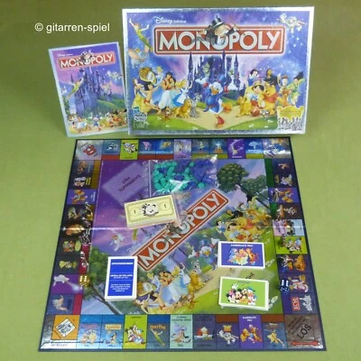Monopoly Disney Edition Komplett 1A Top! Mit 8 Disney Metallfiguren Parker ©2001 - Bild 1 von 4