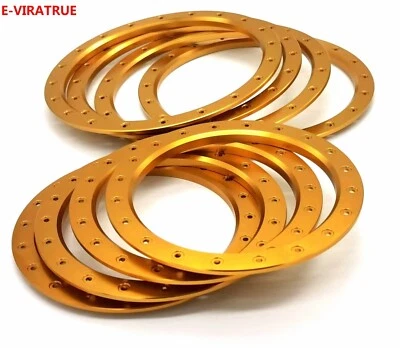 E-VIRATRUE Alu outer&Inner Lock Ring Fits PRO-Line MX43 Tire For XMAXX Gold 8pcs - Image 1 of 4