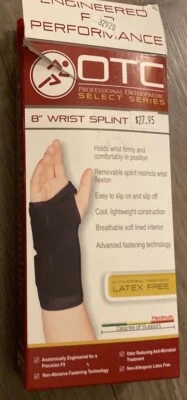 OTC Wrist Splint, 8-Inch Adult, Lightweight Breathable, Large (Right Hand) 2383 - Image 1 of 4
