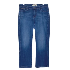 Levi's 529 Women's size 14M Mid Rise Curvy Boot Stretch Denim Blue Jeans 35 x 28 - Picture 1 of 12