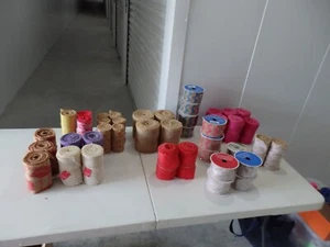 Burlap Lace Ribbon - Picture 1 of 3