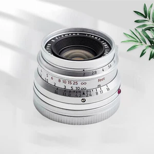 Light Lens 35mm F2 Silver Chrome For Leica Summicron M Eight Element M6 240 New - Picture 1 of 12