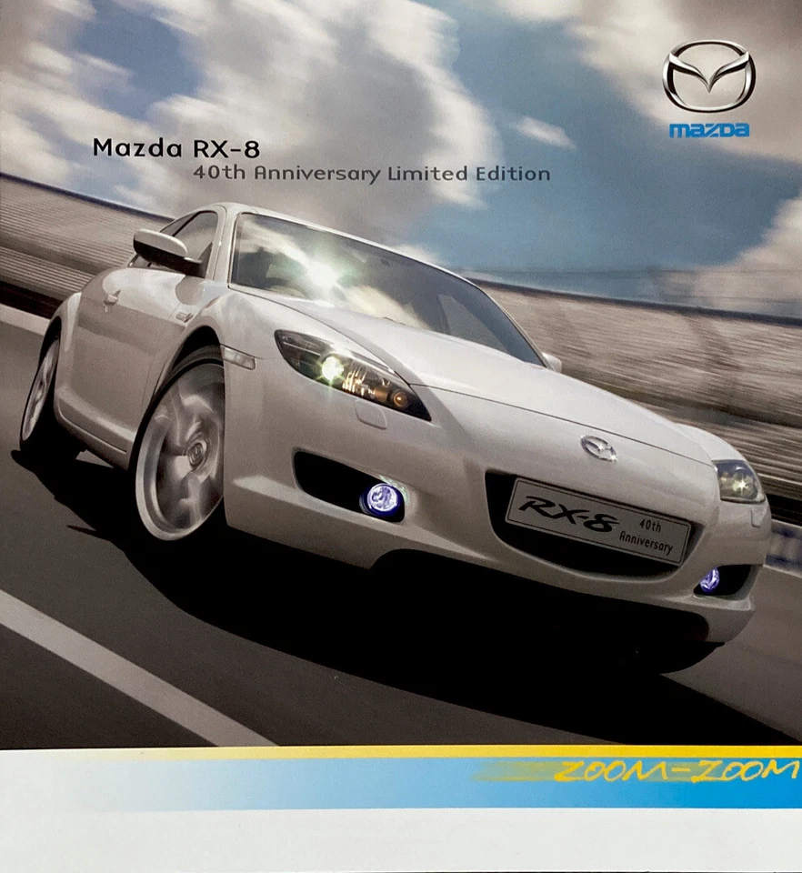 Mazda RX8 40th Anniversary UK Market Brochure September 2007 - Image 1 of 3
