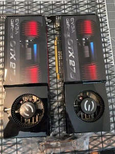 2 x EVGA GeForce GTX275 with ASUS SLI Bridge - Ready for SLI Configuration - Picture 1 of 5