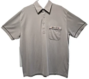 "Camisa polo Gabicci para hombre pecho grande 46"" beige manga corta" - Imagen 1 de 15