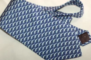 Corbata de seda azul Brooks Brothers 346 para hombre hecha en EE. UU. - Imagen 1 de 6