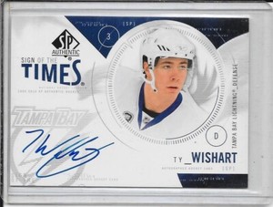 2009-10 SP Authentic Ty Wishart Sign Of The Times Auto