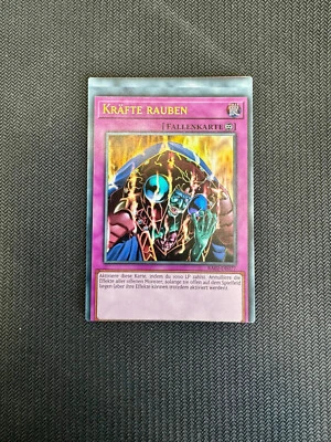 YUGIOH Skill Drain RA02-DE077 Ultra Rare German NM Missprint / Misscut - Image 1 of 2