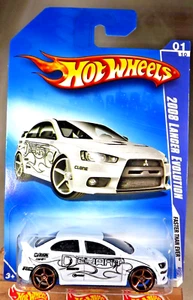 2009 Hot Wheels #127 Faster Than Ever 1/10 2008 LANCER EVOLUTION White w/FTESp - Picture 1 of 5