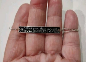 Sterling Silver Alex & Ani Find Your Place in Universe Bracelet, 7", N49 - Picture 1 of 7