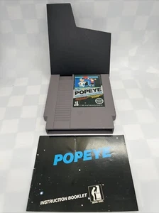 Popeye Nintendo Entertainment System NES 1982 5 Screw W/Case & Manual Authentic! - Picture 1 of 6