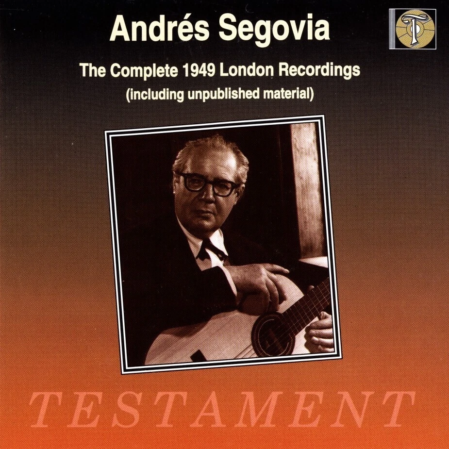 ANDRÉS SEGOVIA The Complete 1949 London Recordings (CD, 1994, Testament) - Image 1 of 2