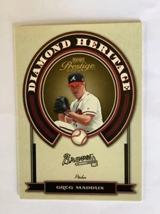 Tarjeta de béisbol Greg Maddux 2004 Playoff Prestige Diamond Heritage Braves #2 - Imagen 1 de 2