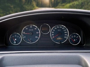 Per Fiat Scudo 1996-2006 Anelli in alluminio lucidato per il quadro strumenti x5 - Picture 1 of 8