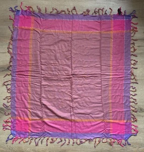 Accessorise Pink Gingham Square Scarf - Picture 1 of 7