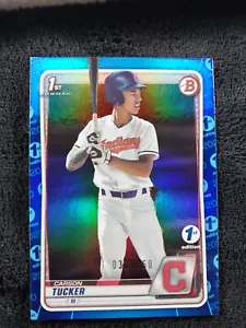 CARSON TUCKER 2020 Topps 1st Bowman Draft 1st Edition BLUE FOIL /150 BD-60 - Picture 1 of 2