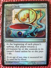 MtG Foil BLOOD CLOCK 153/165 Saviors of Kamigawa SoK Ships WORLDWIDE Magic NM
