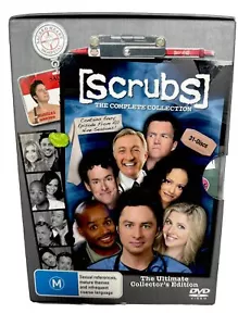 Scrubs Complete Season Series 1 2 3 4 5 6 7 8 & 9 DVD Box Set Played Once Reg 4 - Picture 1 of 12