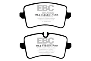 Plaquettes de frein arrière EBC Redstuff pour Audi A7 3.0 TD (204 ch) (2010 sur) - Photo 1/1