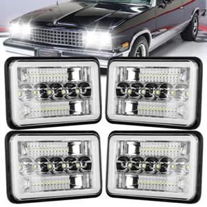 4x6 inch LED Headlights High/Low Sealed Beam For 1981-1984 Toyota Cressida 4PCS - Foto 1 di 9