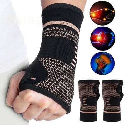 MARKENLOS links rechts Kupfer Handgelenk Bandage Karpaltunnel Karpaltunnelsyndrom Schutz